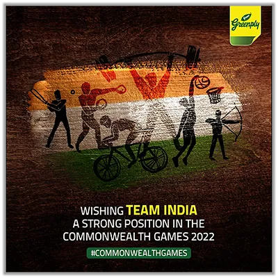 Greenply - Commonwealth Games Post - Social Media Post by TechShu